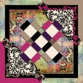 ottoman embellished scarf design Royalty Free Stock Photo