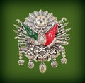 Ottoman Empire Emblem , ( Old Turkish Symbol ) Royalty Free Stock Photo