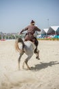 Ottoman horseman riding on his horse