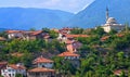 Ottoman houses and white mosque, Safranbolu, Turkey