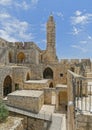 Ottoman minaret in the Tower of David courtyard in Jerusalem