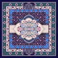 ottoman motif colorful scarf design