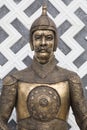 Ottoman soldier. historical bronze armor
