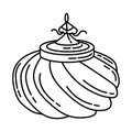 Ottoman Sultan Hat Icon. Doodle Hand Drawn or Outline Icon Style