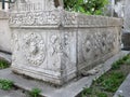Ottoman tomb in Eyup, Istanbul. Royalty Free Stock Photo