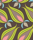 Ottoman Tulip Seamsless Pattern