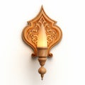 Ottoman Wood Wall Lamp With Arabic Lettering - Daz3d Style