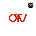 OTV Logo Letter Monogram Design Royalty Free Stock Photo