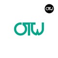 OTW Logo Letter Monogram Design Royalty Free Stock Photo