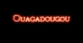 Ouagadougou written with fire Loop