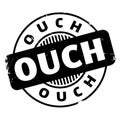 Ouch rubber stamp