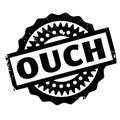 Ouch rubber stamp