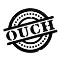 Ouch rubber stamp