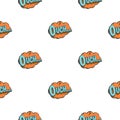 Ouch, speech bubble pattern seamless Royalty Free Stock Photo