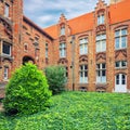 Oud Sint Janshospitaal courtyard Royalty Free Stock Photo