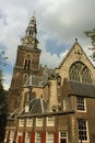 The Oude Kerk Church, Amsterdam. Royalty Free Stock Photo