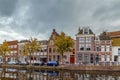 Oude vest channel, Leiden, Netherlands Royalty Free Stock Photo