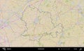 Oudenaarde outlined, Belgium. Topographic Standard Royalty Free Stock Photo