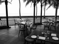 Oudoor al fresco dining area in heritage hotel