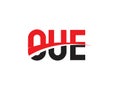 OUE Letter Initial Logo Design Vector Illustration Royalty Free Stock Photo