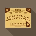 Ouija Board flat design illustration Royalty Free Stock Photo