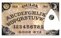 Ouija board isolated on white Royalty Free Stock Photo