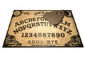 Ouija board isolated on white background