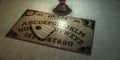 Ouija table in a dark room