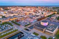 Oulu, Finland, July 22, 2022: Sunset panorama view of center of Royalty Free Stock Photo