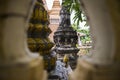 Ounalom pagoda is a wat located on Sisowath Quay in Phnom Penh, Cambodia, near the Royal Palace of Cambodia. Royalty Free Stock Photo