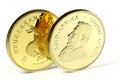 1 ounce gold bullion coin Royalty Free Stock Photo