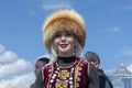 Oung woman in national Bashkir clothes