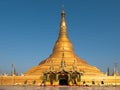 The Ouparta Thandi Zedi pagoda in Myanmar Royalty Free Stock Photo