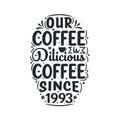 Our Coffee is delicious, Coffee since 1939