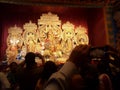 Our Durga Pujo Enjoy in Kolkata Royalty Free Stock Photo