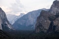 Tunnel View in Yosemite Park Royalty Free Stock Photo