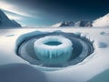 Frozen Symmetry: A Collection of Ice Circle Art