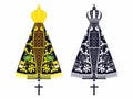 Our Lady Aparecida set with different colors and rosary