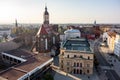 Our Lady of the Assumption Co-Cathedral and Silesian Theatre in Opava