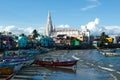 Our Lady Church, white church. Kanyakumari, India