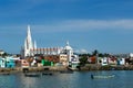 Our Lady Church, white church. Kanyakumari, India