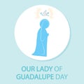 Our Lady of Guadalupe Day Icon Royalty Free Stock Photo