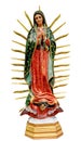 Our Lady of Guadalupe statue isolated Royalty Free Stock Photo