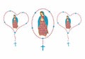 Our Lady of Guadalupe and rosary.