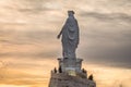 Our Lady of Lebanon statue in Harissa town Royalty Free Stock Photo