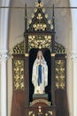 Our Lady of Lourdes altar in the parish church of St. Martin in Dugo Selo, Croatia