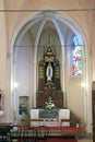 Our Lady of Lourdes altar in the parish church of St. Martin in Dugo Selo, Croatia