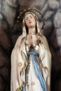 Our Lady of Lourdes, statue in the church of the Three Kings in Karlovac, Croatia