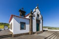 Our Lady of Peace Chapel over Vila Franca do Campo, Sao Miguel island, Azores Royalty Free Stock Photo