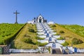 Our Lady of Peace Chapel over Vila Franca do Campo, Sao Miguel island, Azores Royalty Free Stock Photo